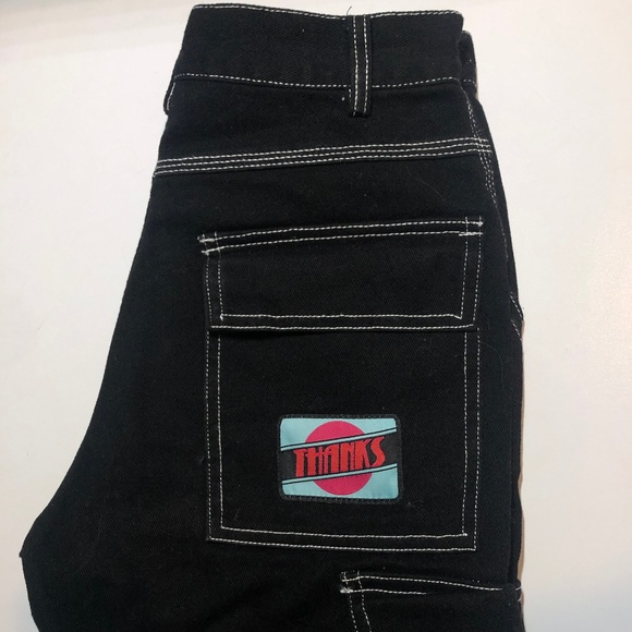 Trendy Black Cargo Pants - Picture 4 of 5